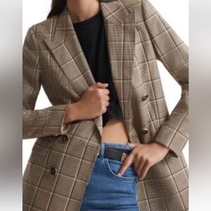 Classic Checkered Women's Blazer